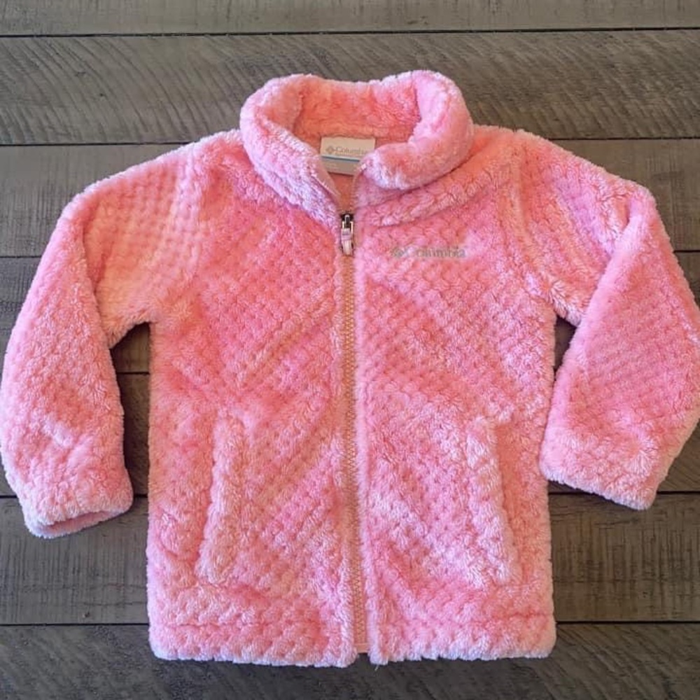Columbia girls Sherpa fireside pink jacket